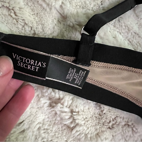 Victoria’s Secret Very Sexy black lace beige push up bra 32c - Picture 6 of 6